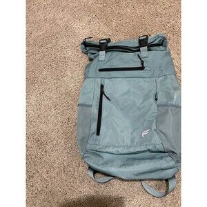 Fabletics Teal Nylon Roll Top Backpack The Only sports bag